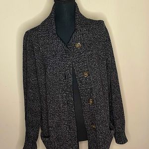 XL Karen Scott gradiant black sweater